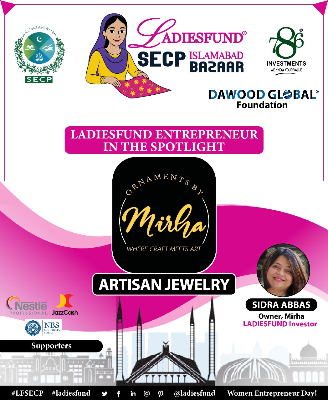 Group photo of LADIESFUND Energy Pvt. Ltd. team receiving the Prime Minister’s Award